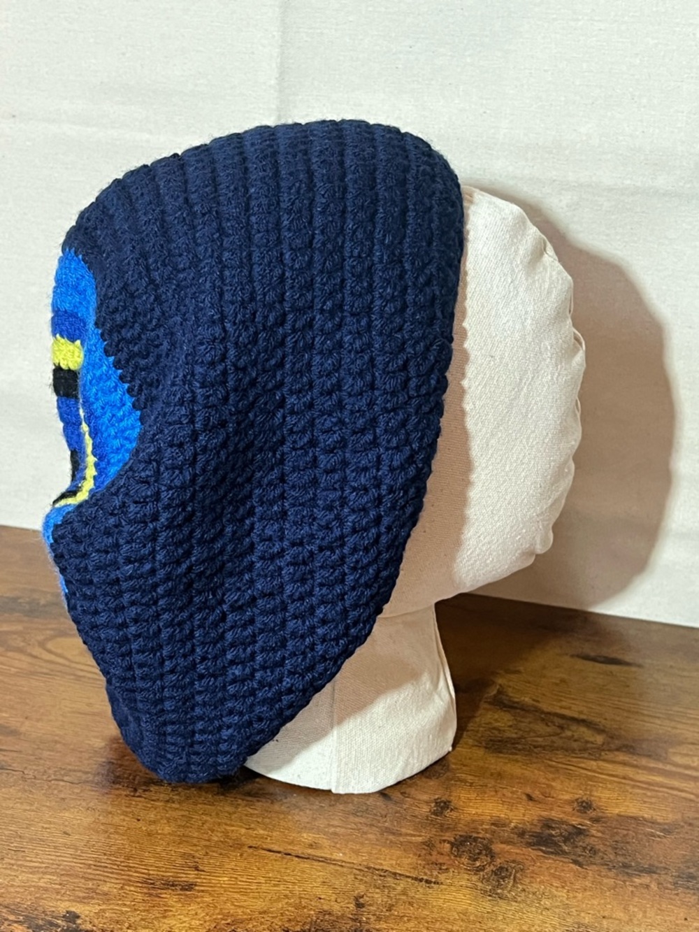 Handmade Crochet Rasta Tam Hat | Slouchy Beanie for Locs | Blue